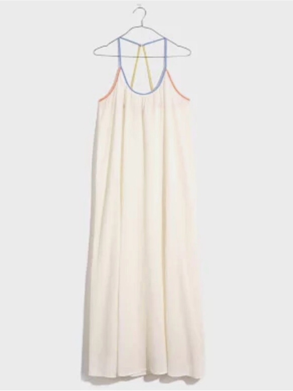 Madewell Maxi Dress with Color block Strap Detail medium